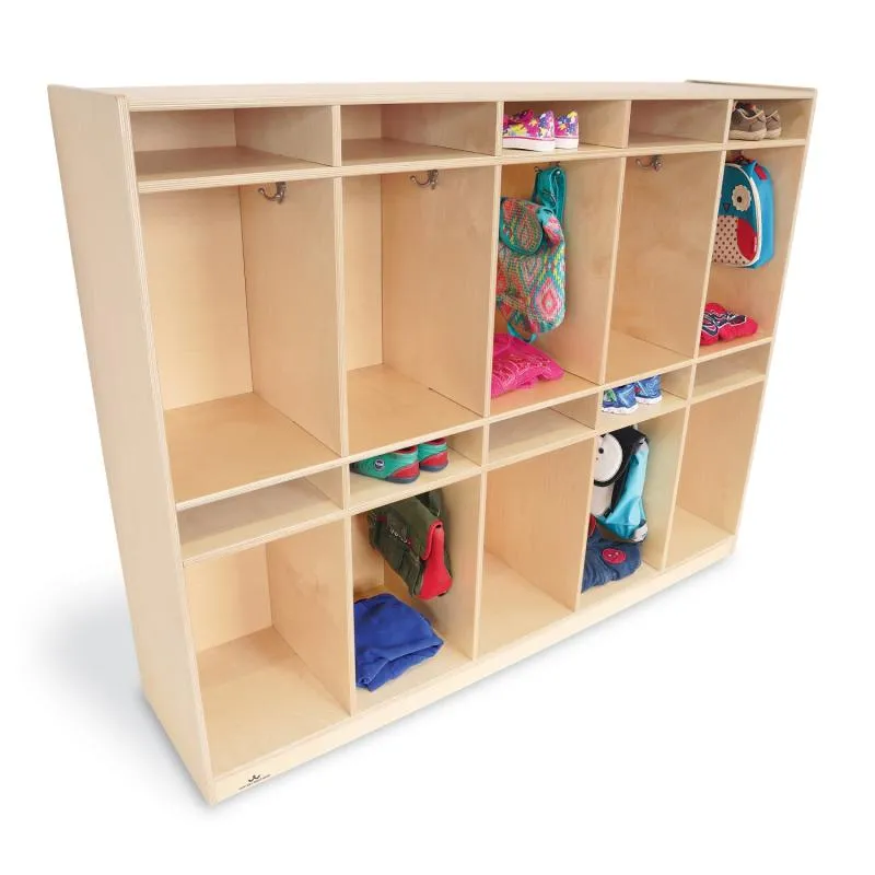 10 Section Coat Locker Storage