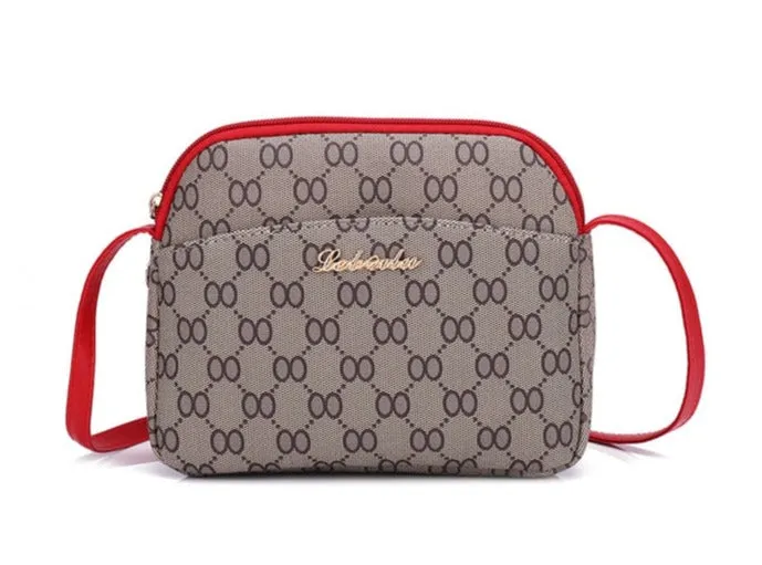 6 Pcs Vintage PU Leather Shoulder Bag Set