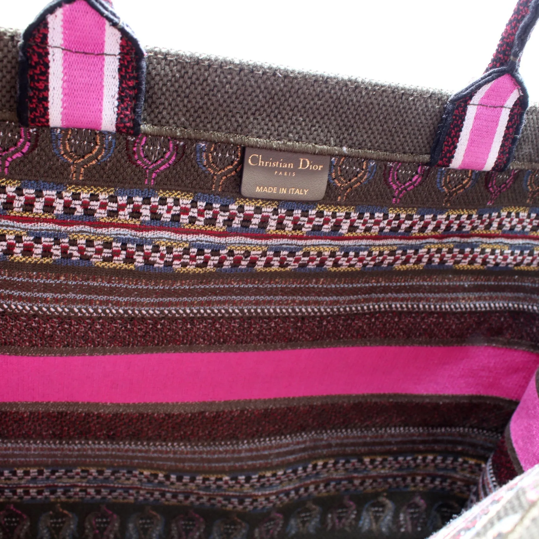 Book Tote Large Embellished Flowers