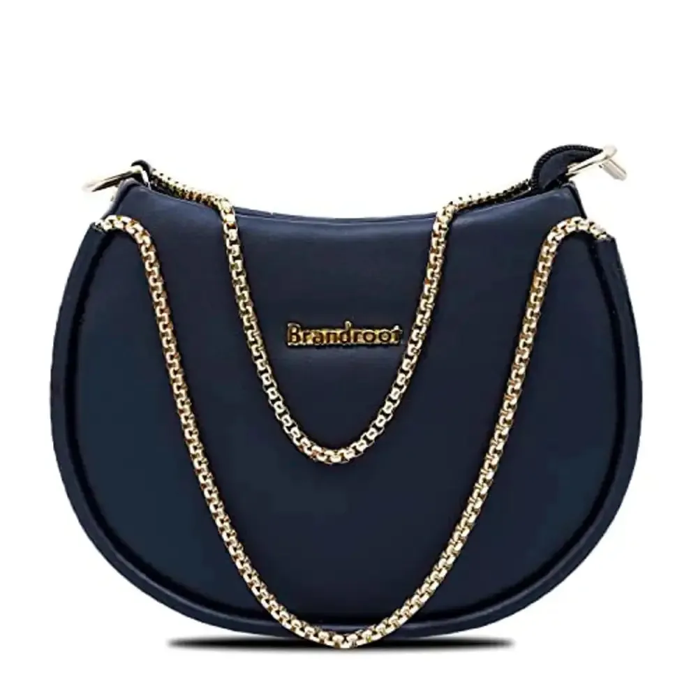Brandroot Sling bag for girls | Daily Use Hand Purse Woman | Ladies Handbag (Black)