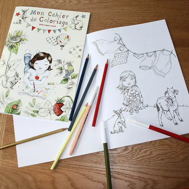 Briki Vroom Vroom Coloring Book