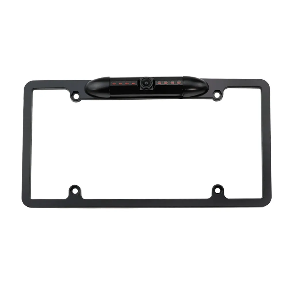 Car License Plate Frame Rear View Camera Wide Viewing Angle HD