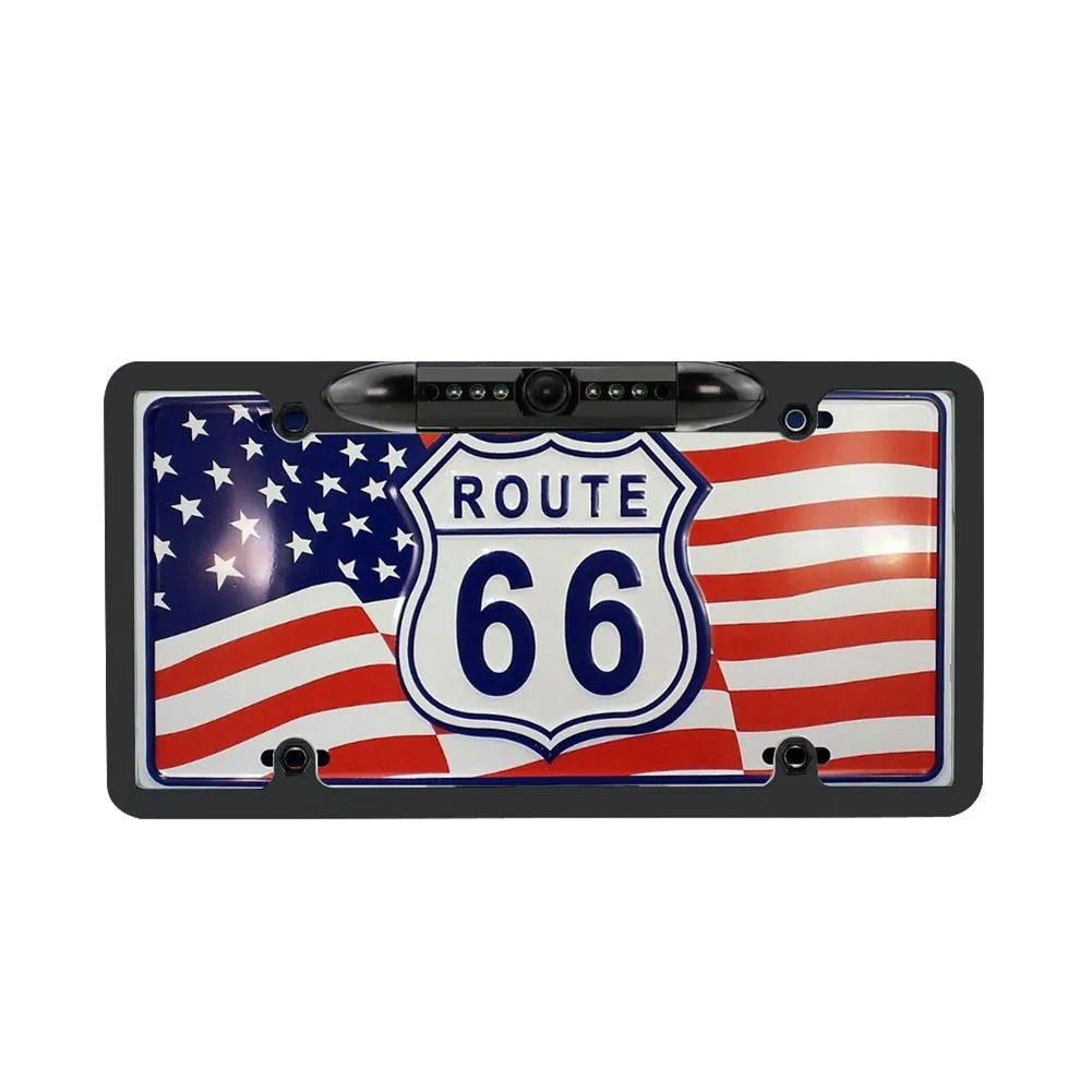 Car License Plate Frame Rear View Camera Wide Viewing Angle HD