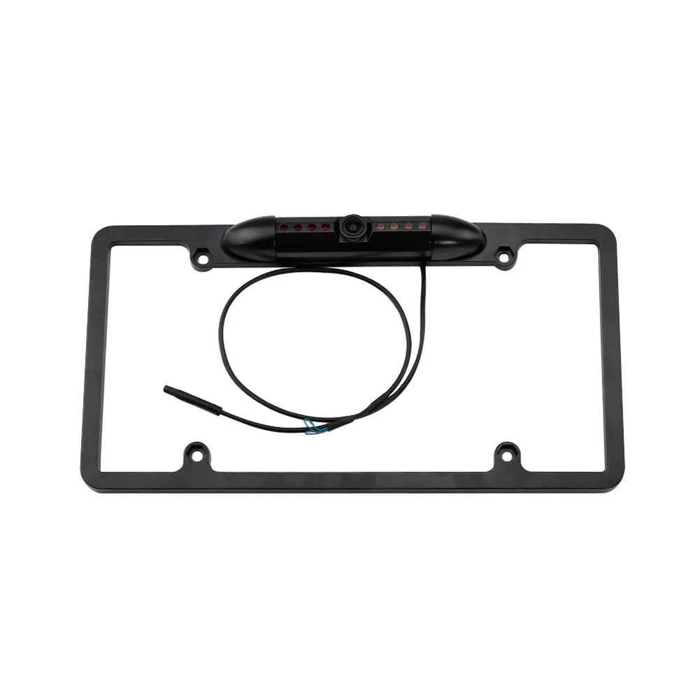 Car License Plate Frame Rear View Camera Wide Viewing Angle HD