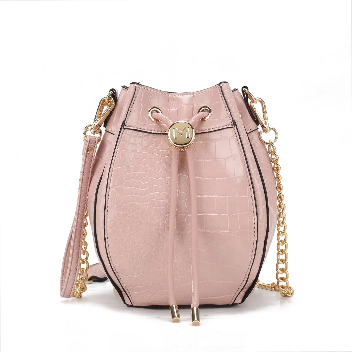 Cassidy Embossed Bucket Bag