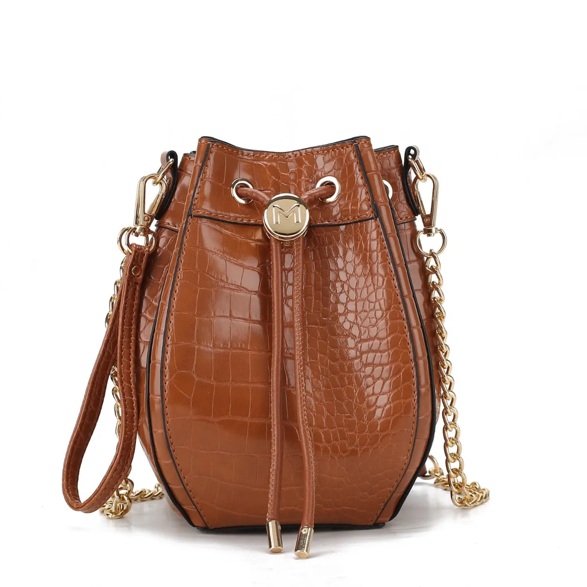 Cassidy Embossed Bucket Bag