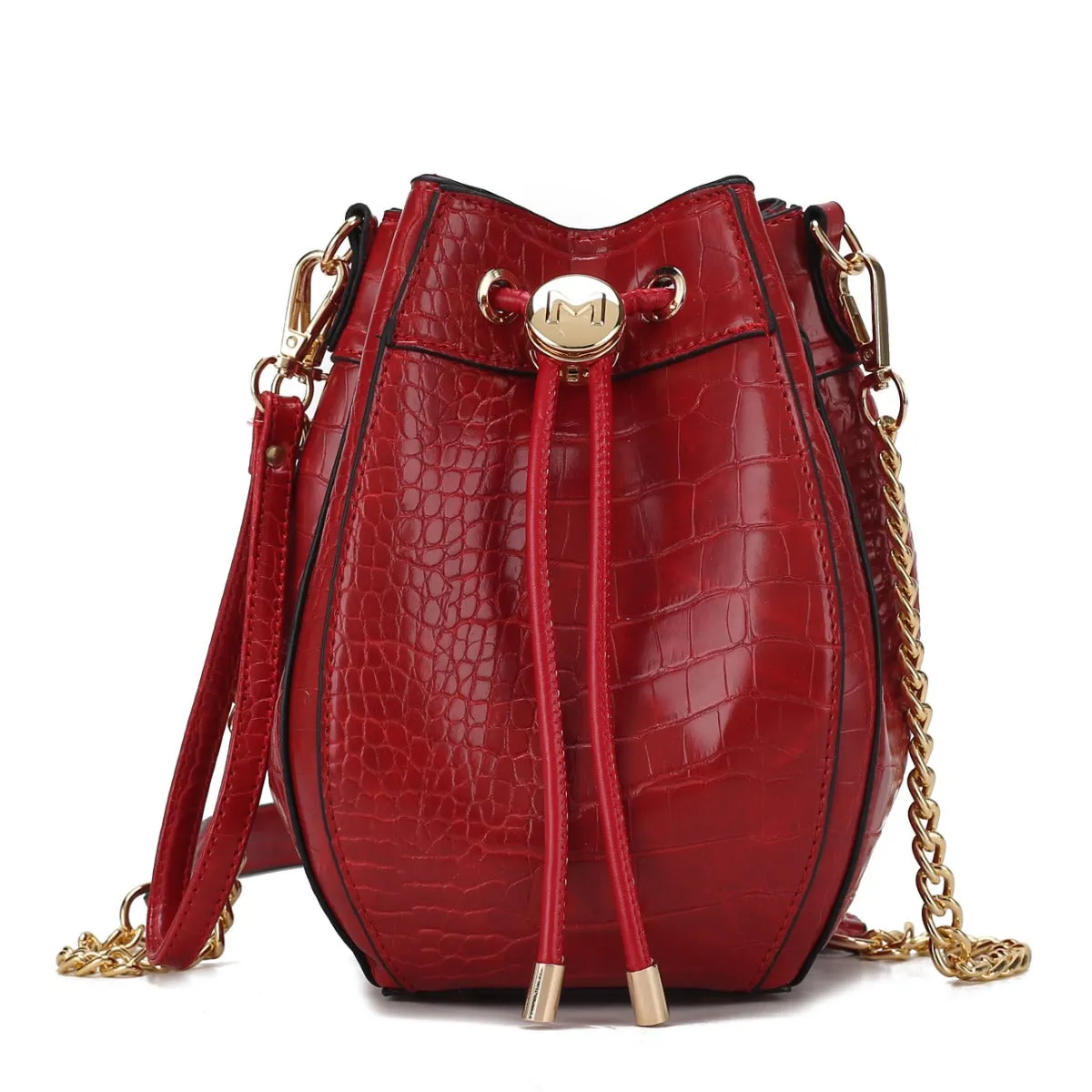Cassidy Embossed Bucket Bag
