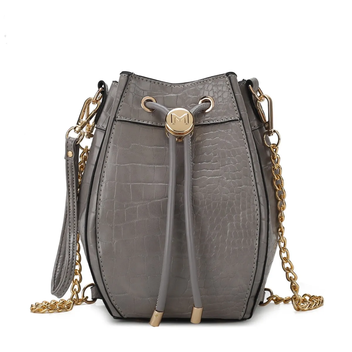 Cassidy Embossed Bucket Bag