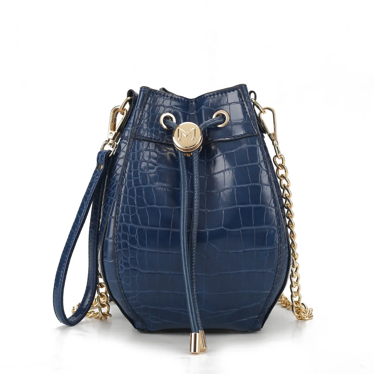 Cassidy Embossed Bucket Bag
