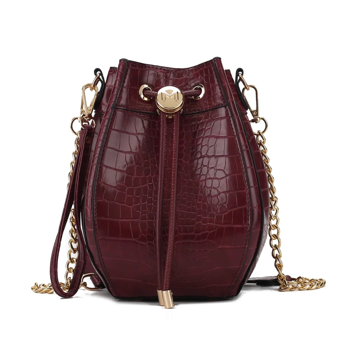 Cassidy Embossed Bucket Bag
