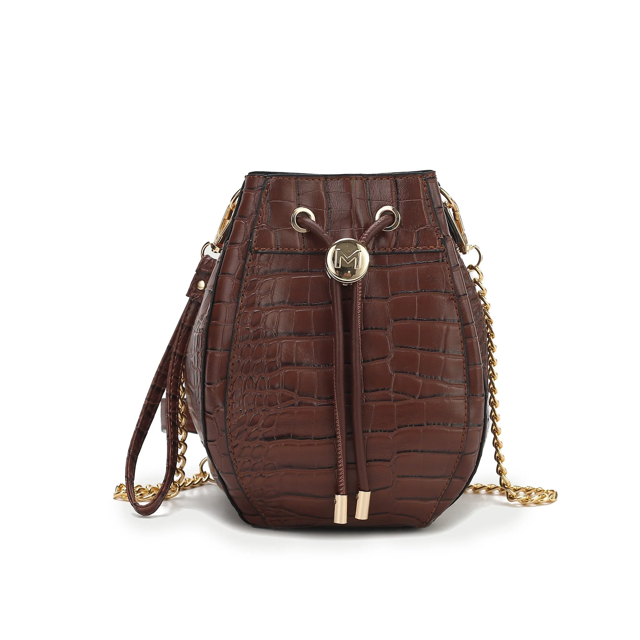 Cassidy Embossed Bucket Bag