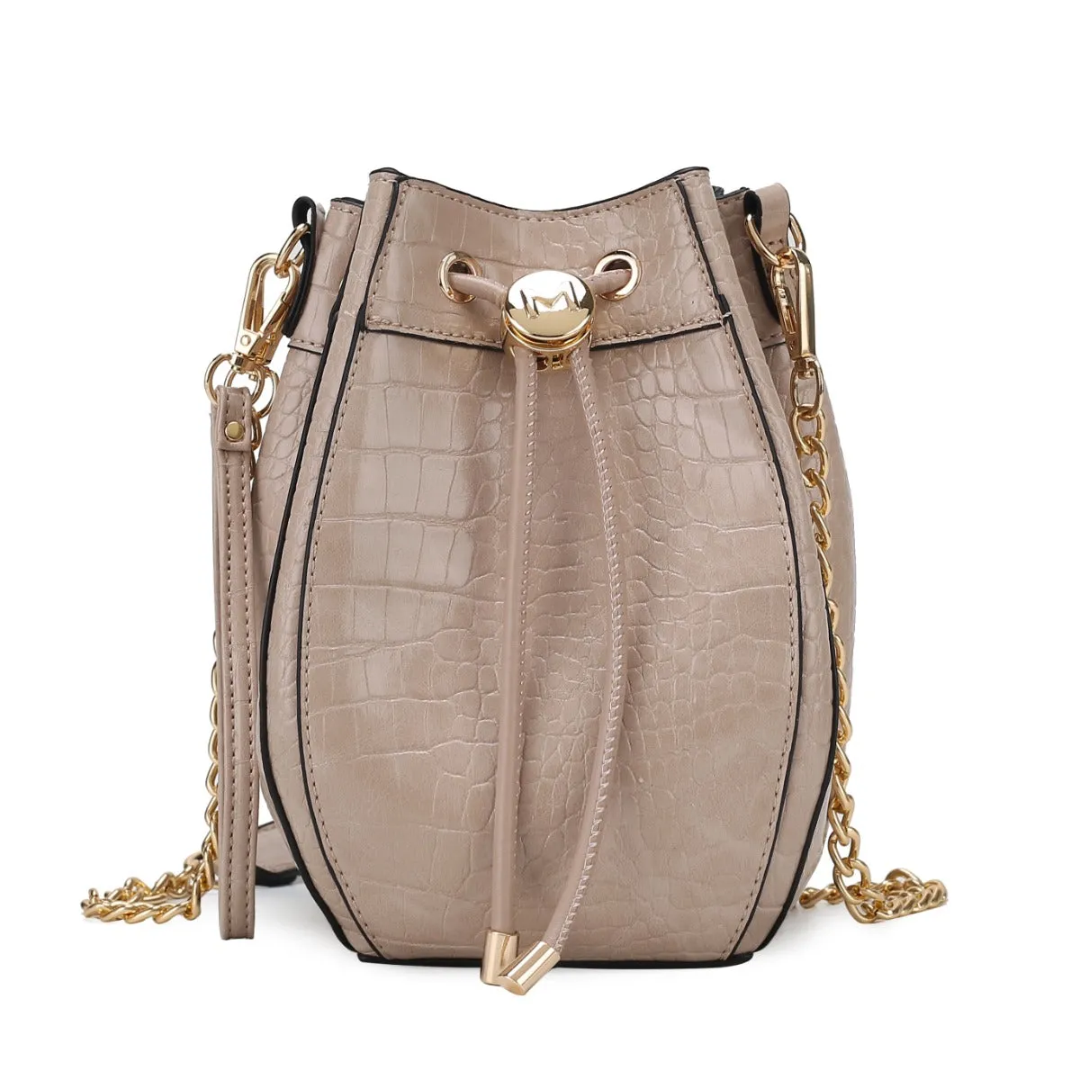 Cassidy Embossed Bucket Bag