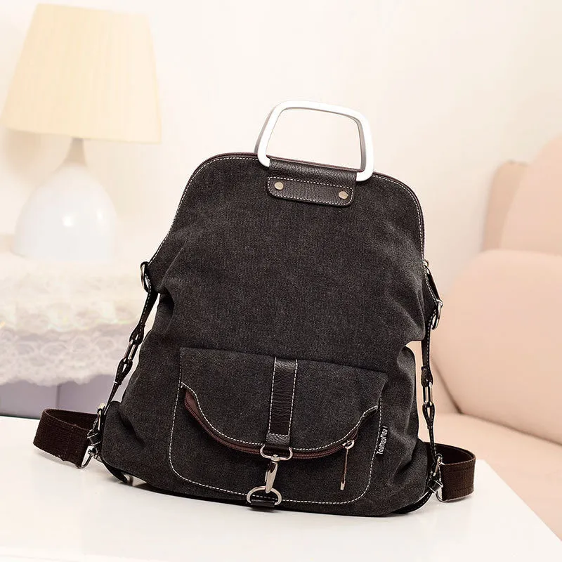 Casual Women's High Quality Canvas Backpack