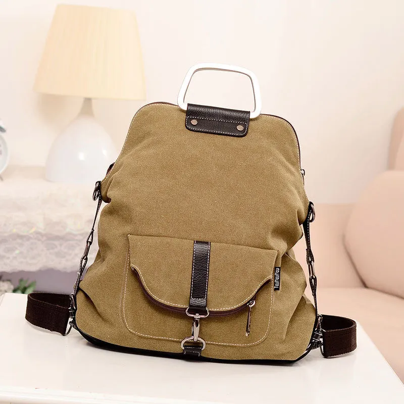 Casual Women's High Quality Canvas Backpack