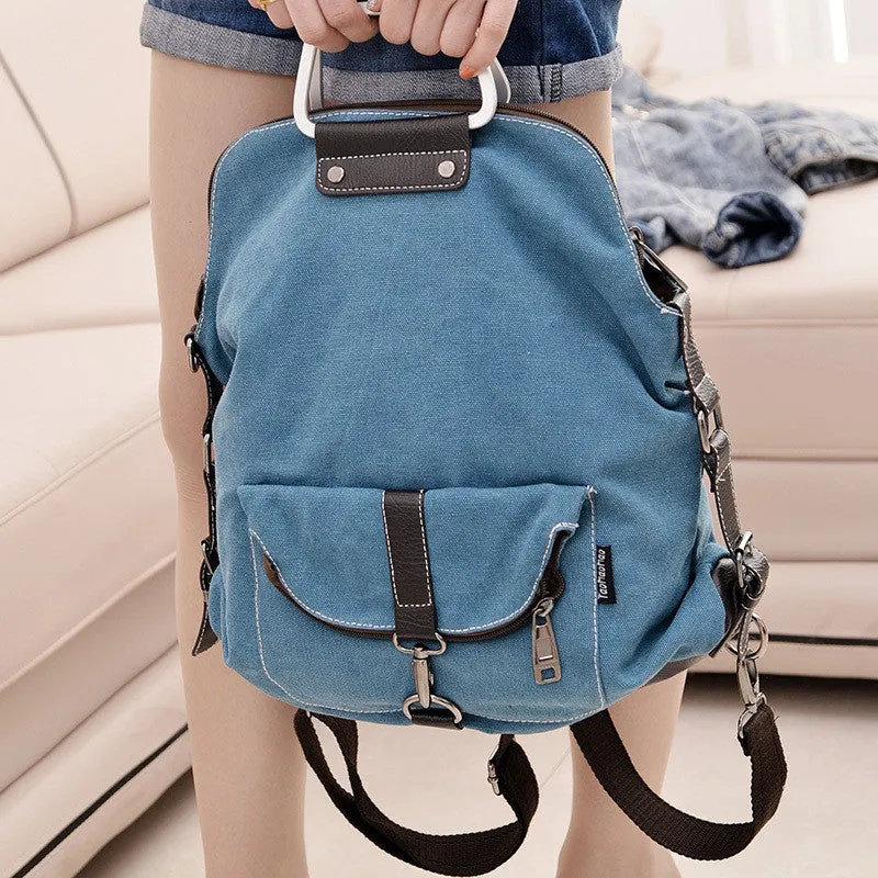 Casual Women's High Quality Canvas Backpack