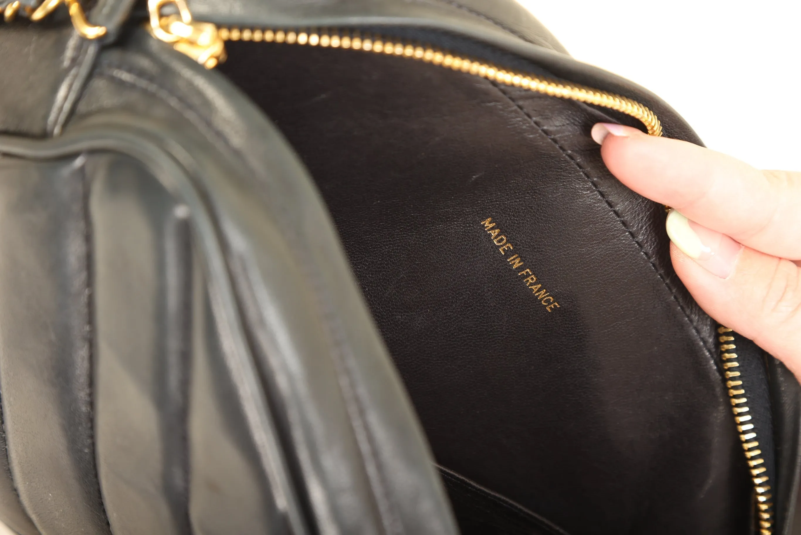 Chanel Lambskin Chevron Camera Bag