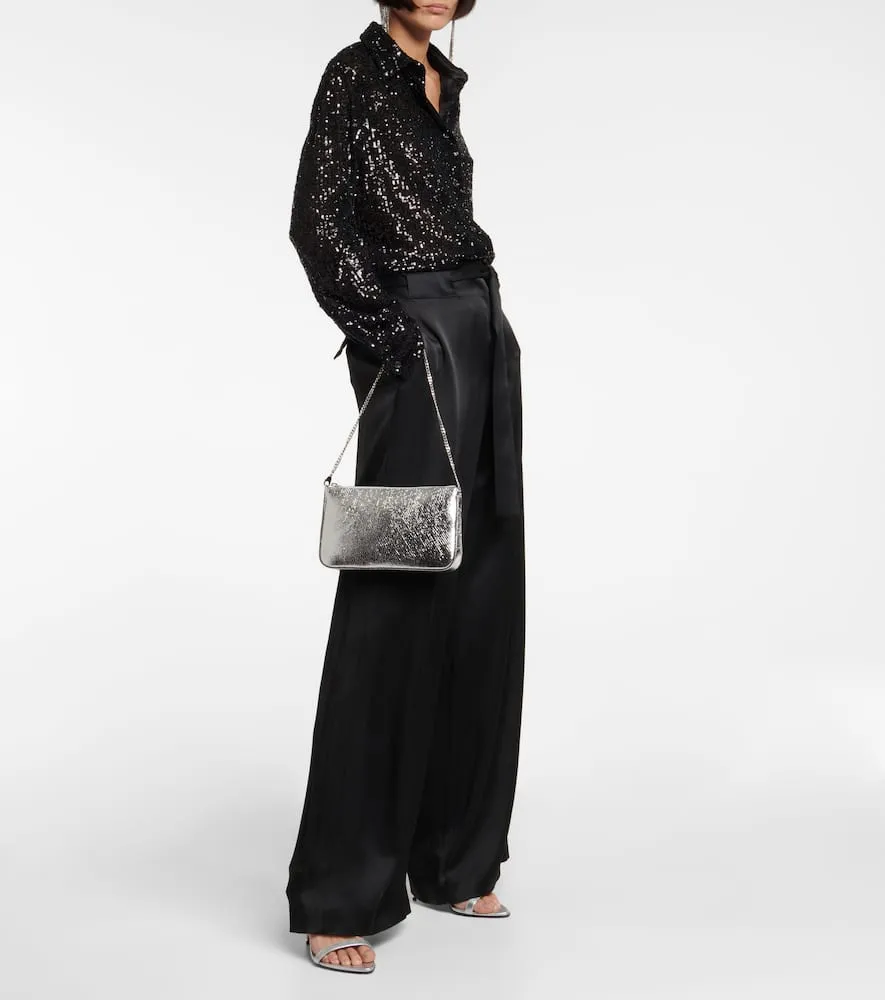 Christian Louboutin Loubila leather pouch