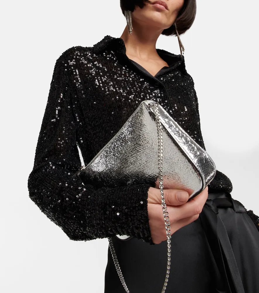 Christian Louboutin Loubila leather pouch