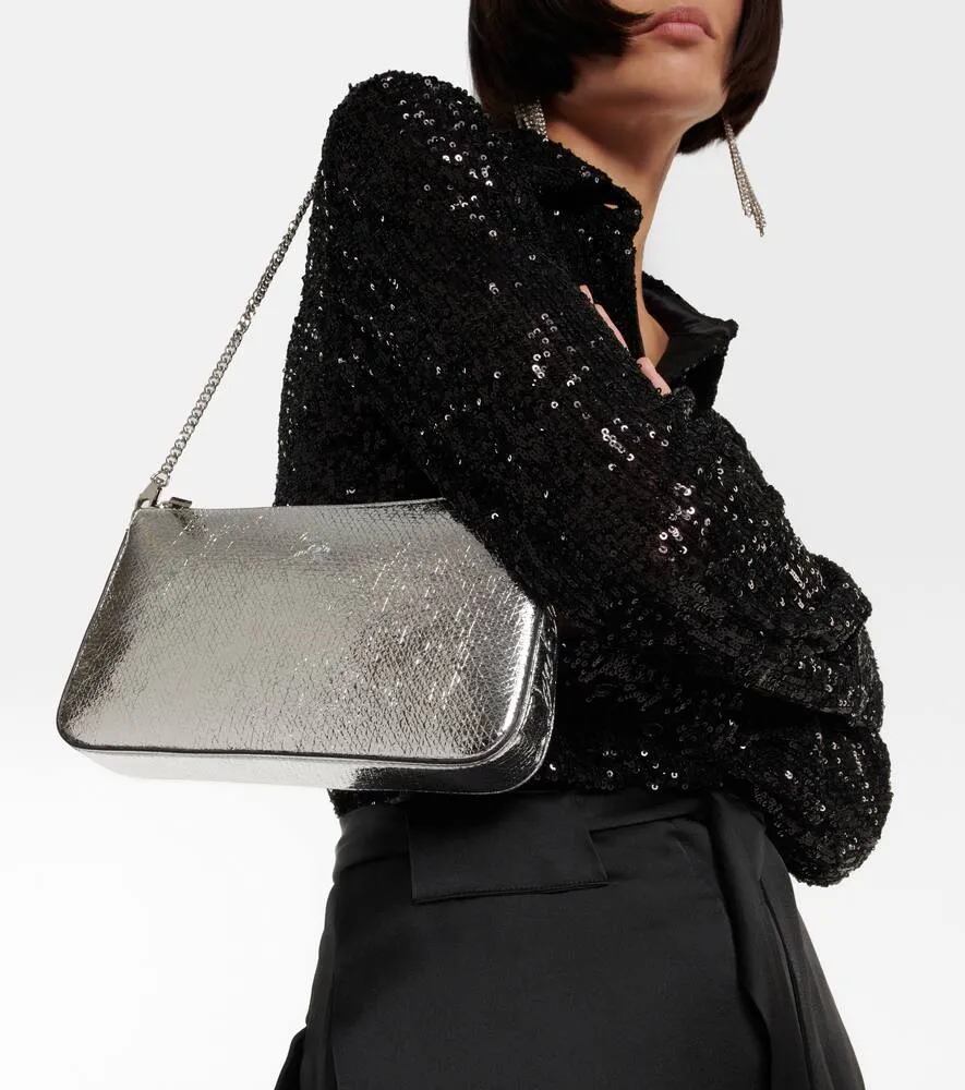 Christian Louboutin Loubila leather pouch