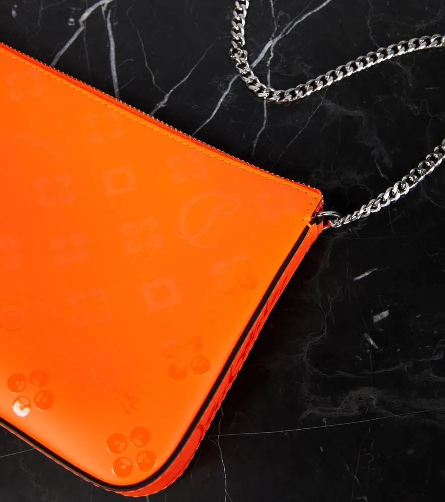 Christian Louboutin Loubila printed leather clutch