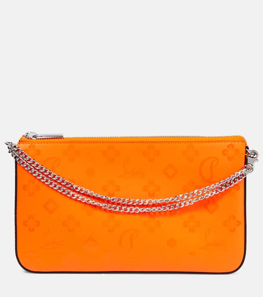 Christian Louboutin Loubila printed leather clutch