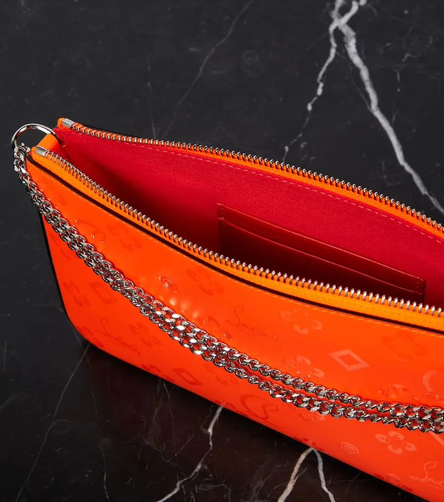 Christian Louboutin Loubila printed leather clutch