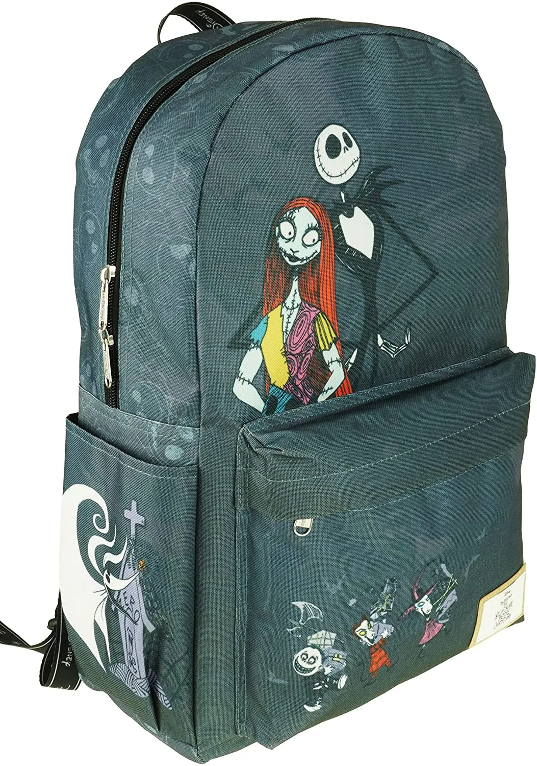 Classic Disney Nightmare Before Christmas Backpack with Laptop Compartment for School - Color
