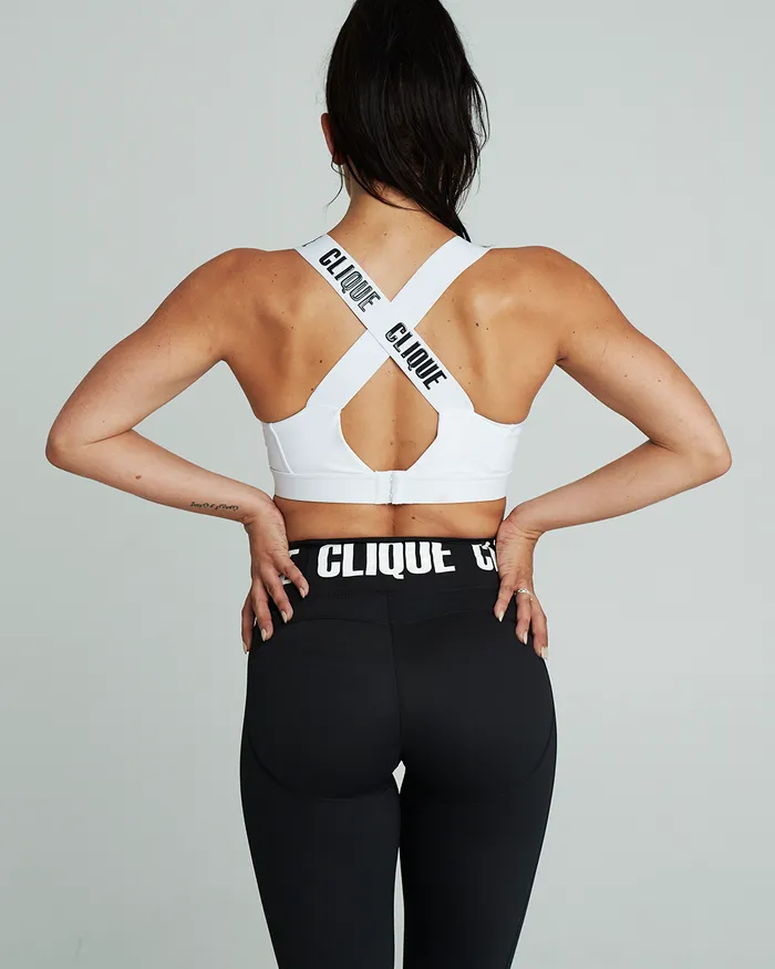 Clique Super Support Bra - White