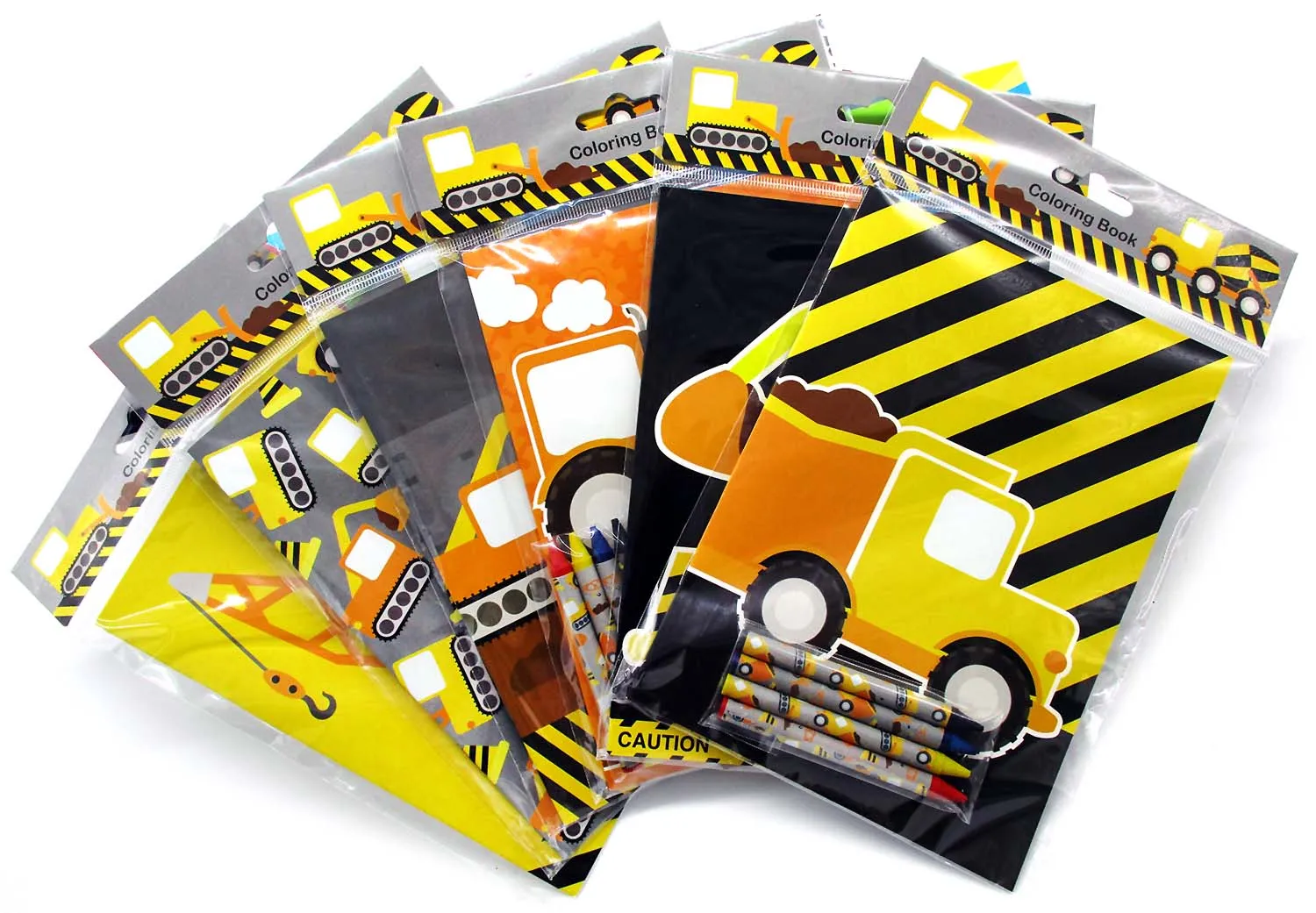 Construction Trucks Coloring Books - Set of 6 or 12