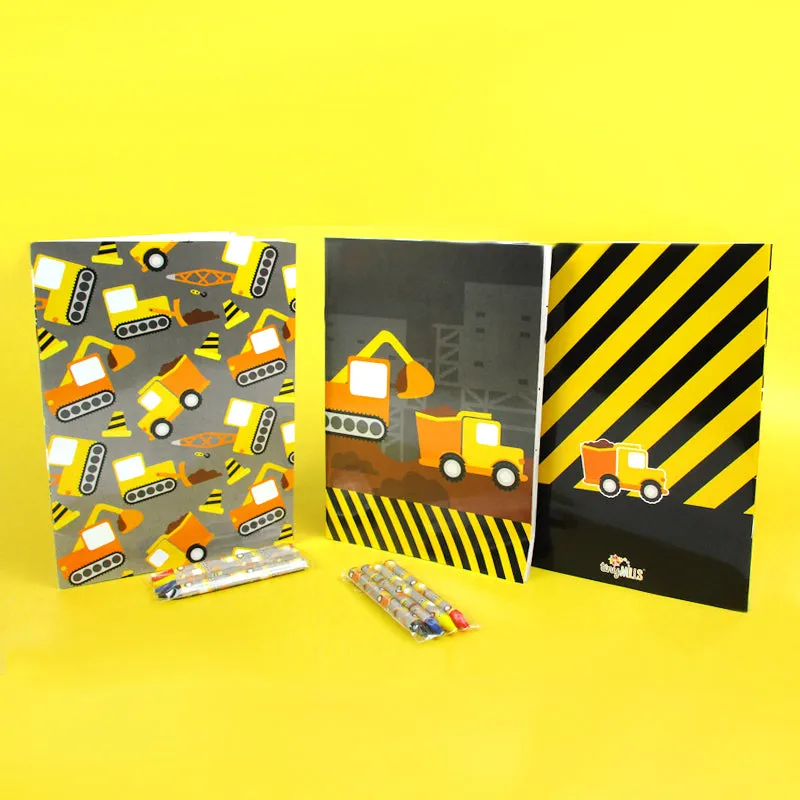 Construction Trucks Coloring Books - Set of 6 or 12