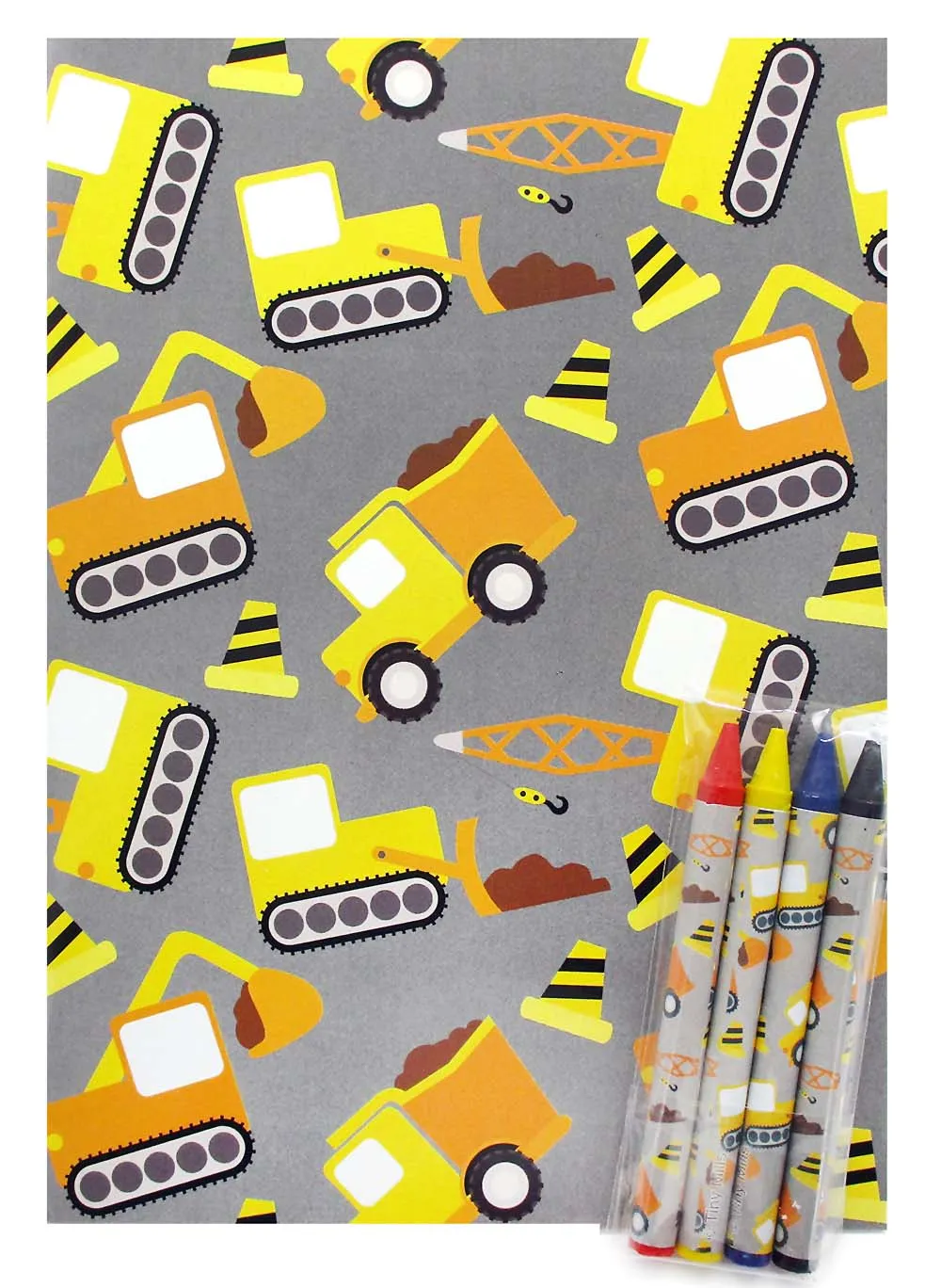 Construction Trucks Coloring Books - Set of 6 or 12