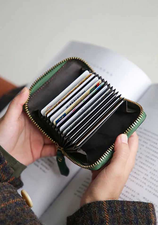 Cool Womens Black Leather Card Wallet Mini Wallet For Women