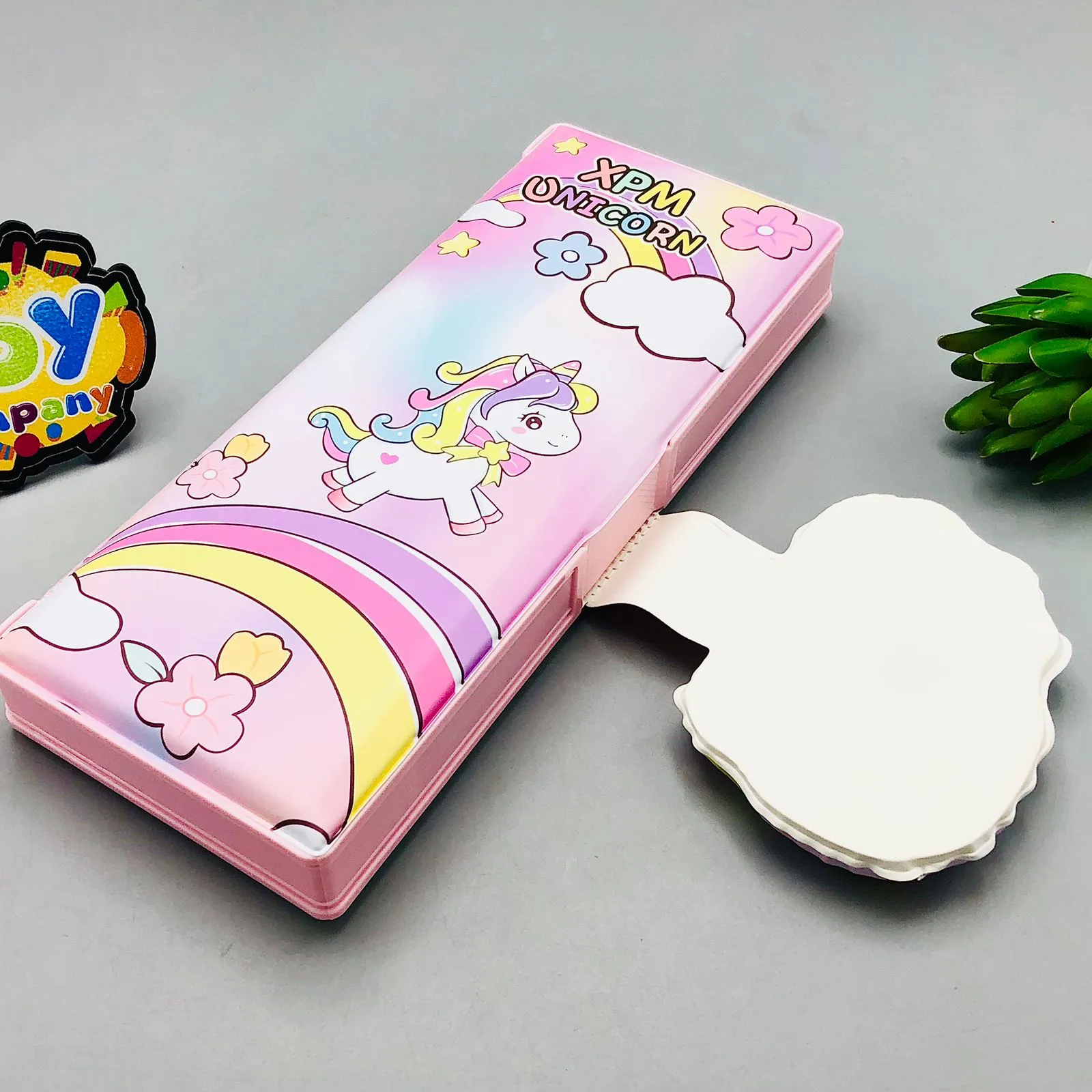 Cute Unicorn Design Double Sided Magnetic Geometry Box