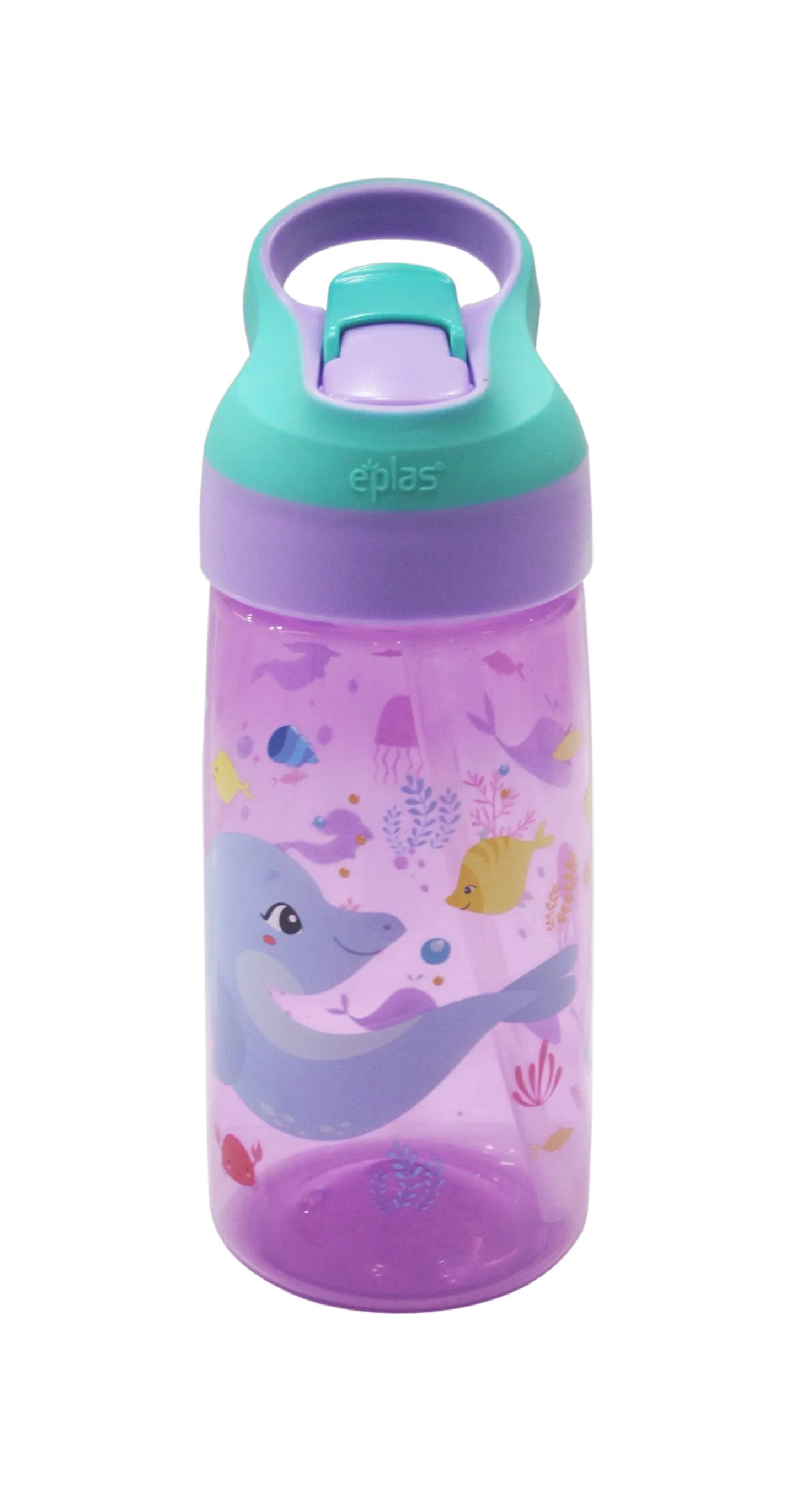 Eplas EBSP 550 PP - kids bottle with cartoon print   straw and handle