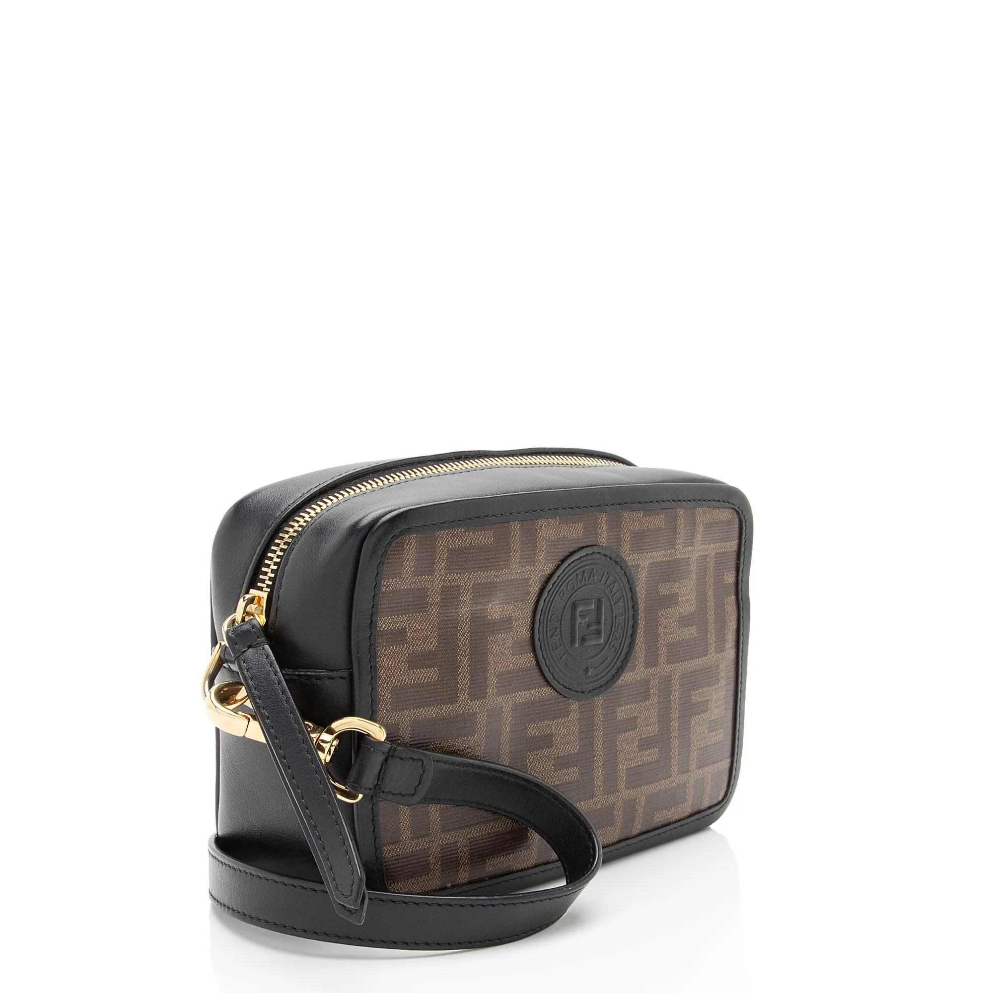 Fendi FF Coated Canvas 1974 Mini Camera Bag (SHF-MMT6uv)