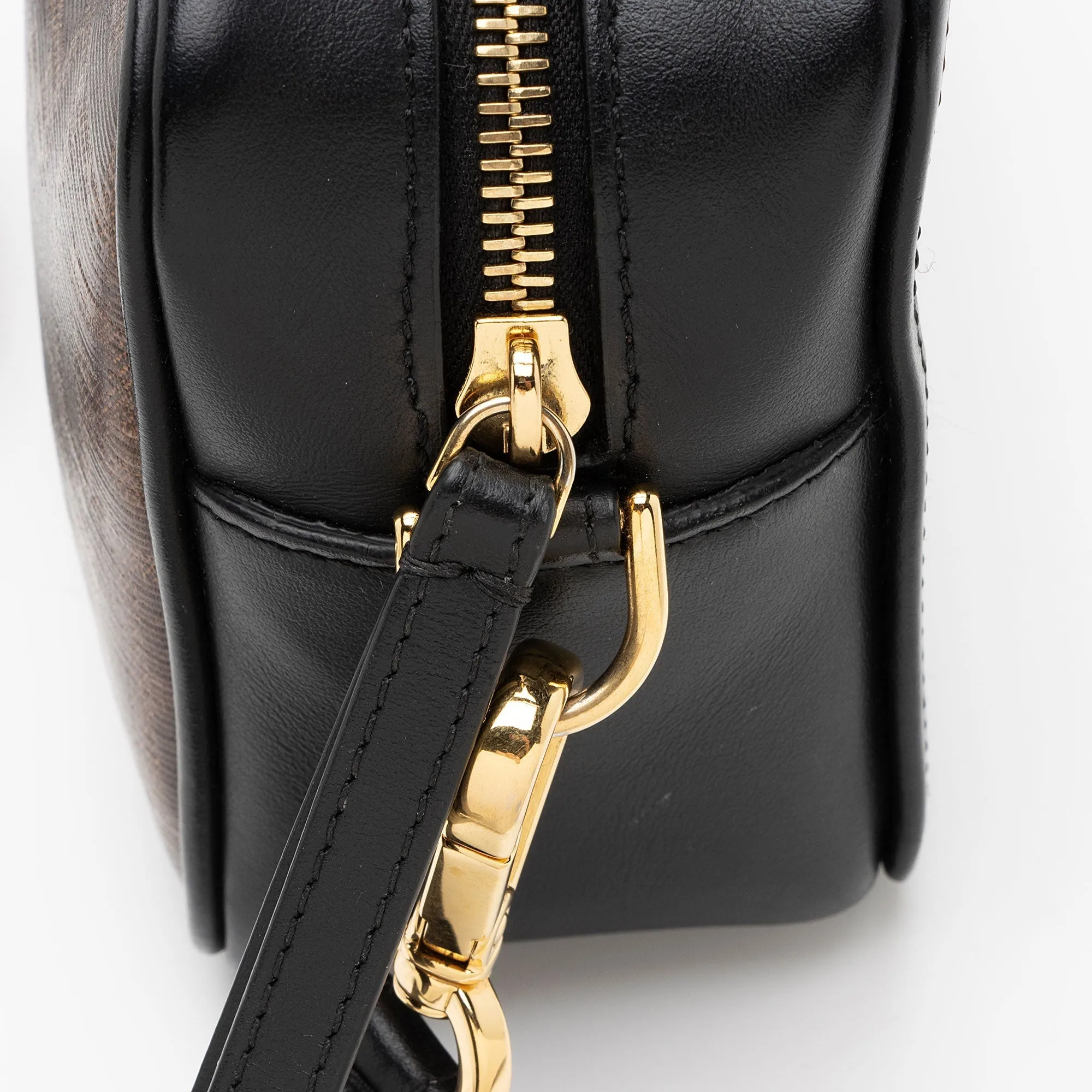 Fendi FF Coated Canvas 1974 Mini Camera Bag (SHF-MMT6uv)