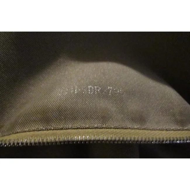 Fendi Style Shoulder Purse Zucchino Or Small F Logo Print Canvas In Shades Of Blues And Grey And Cam