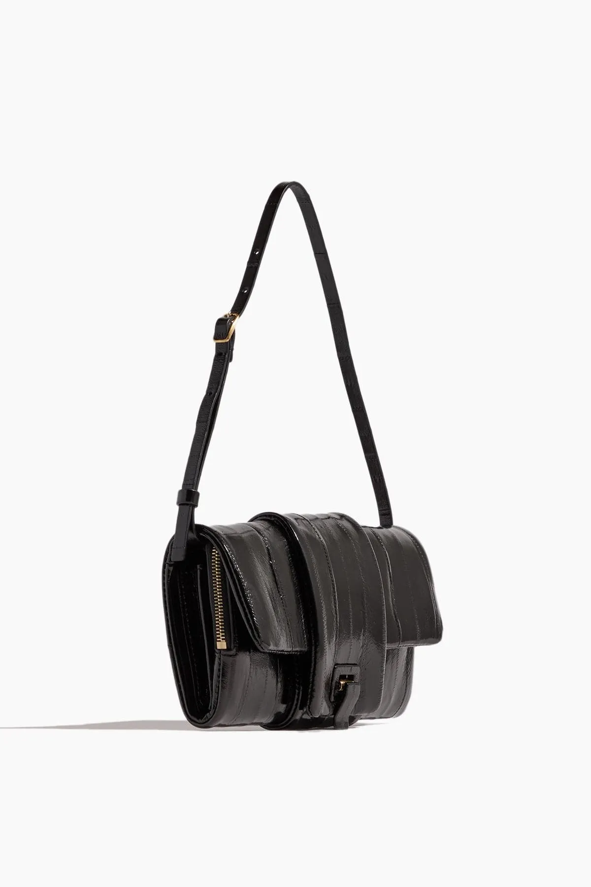 Flip Shoulder Bag in Eel