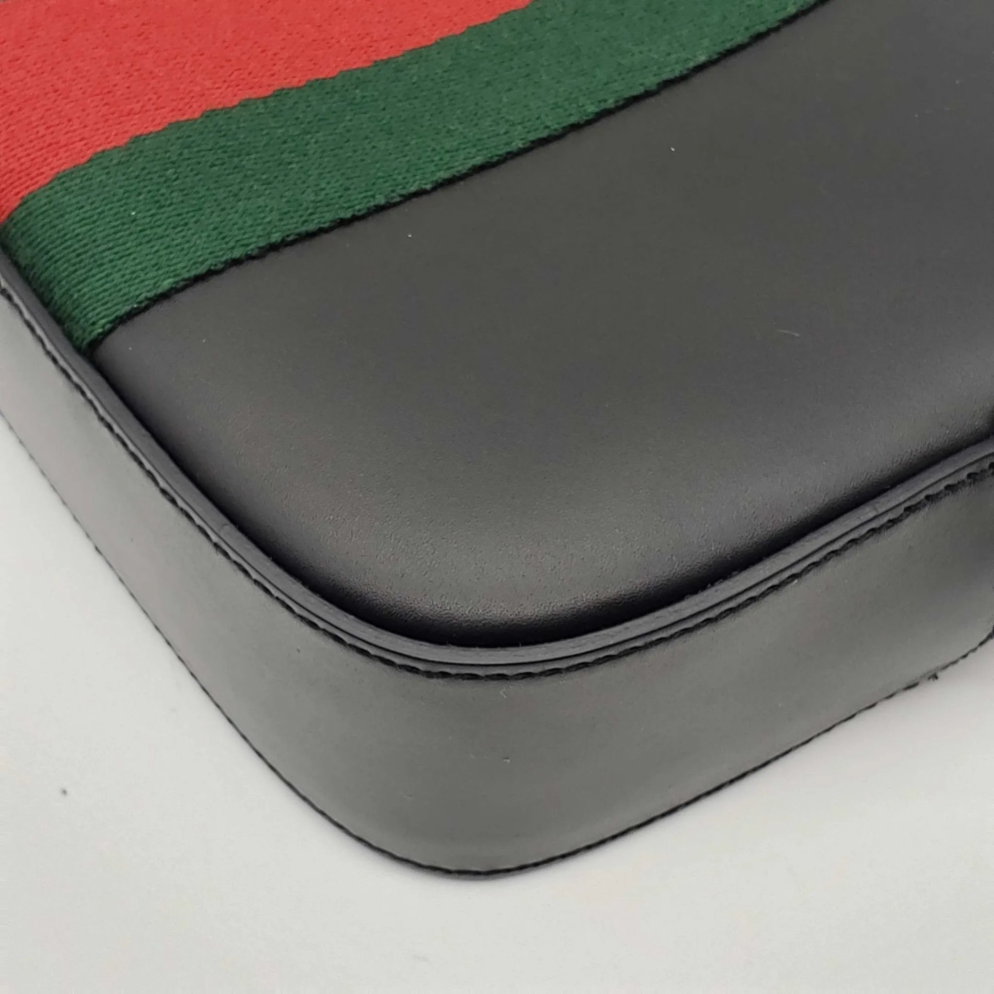 Gucci Bee Camera Black Leather Crossbody Bag