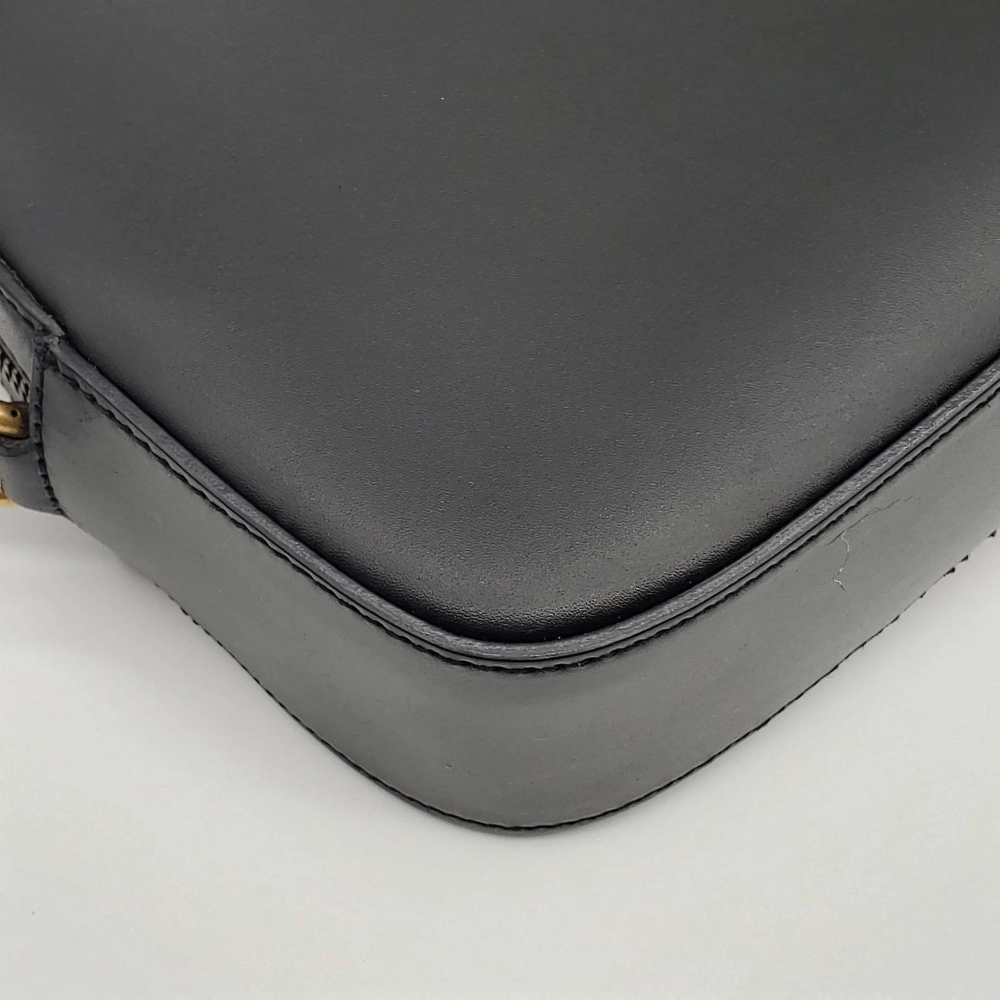 Gucci Bee Camera Black Leather Crossbody Bag