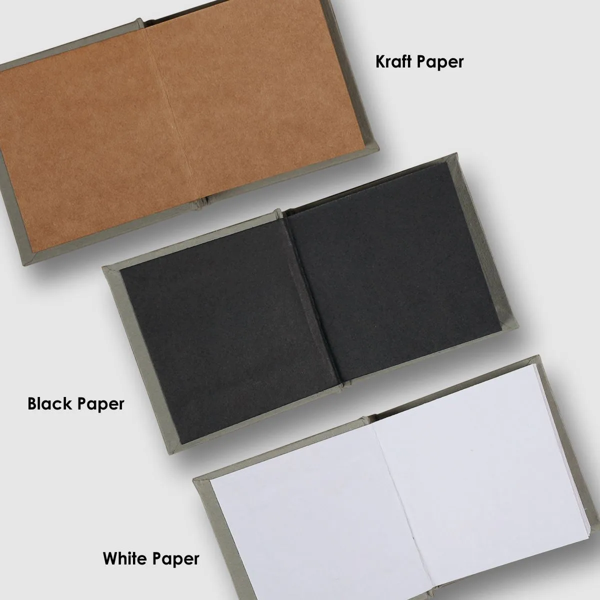 Hardbound Mini Journal | Black Paper