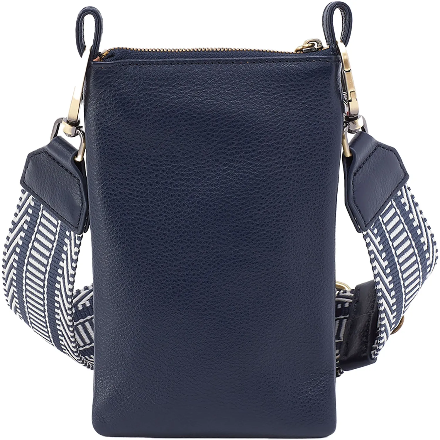 Hobo Cass Phone Crossbody Sapphire Pebbled Leather