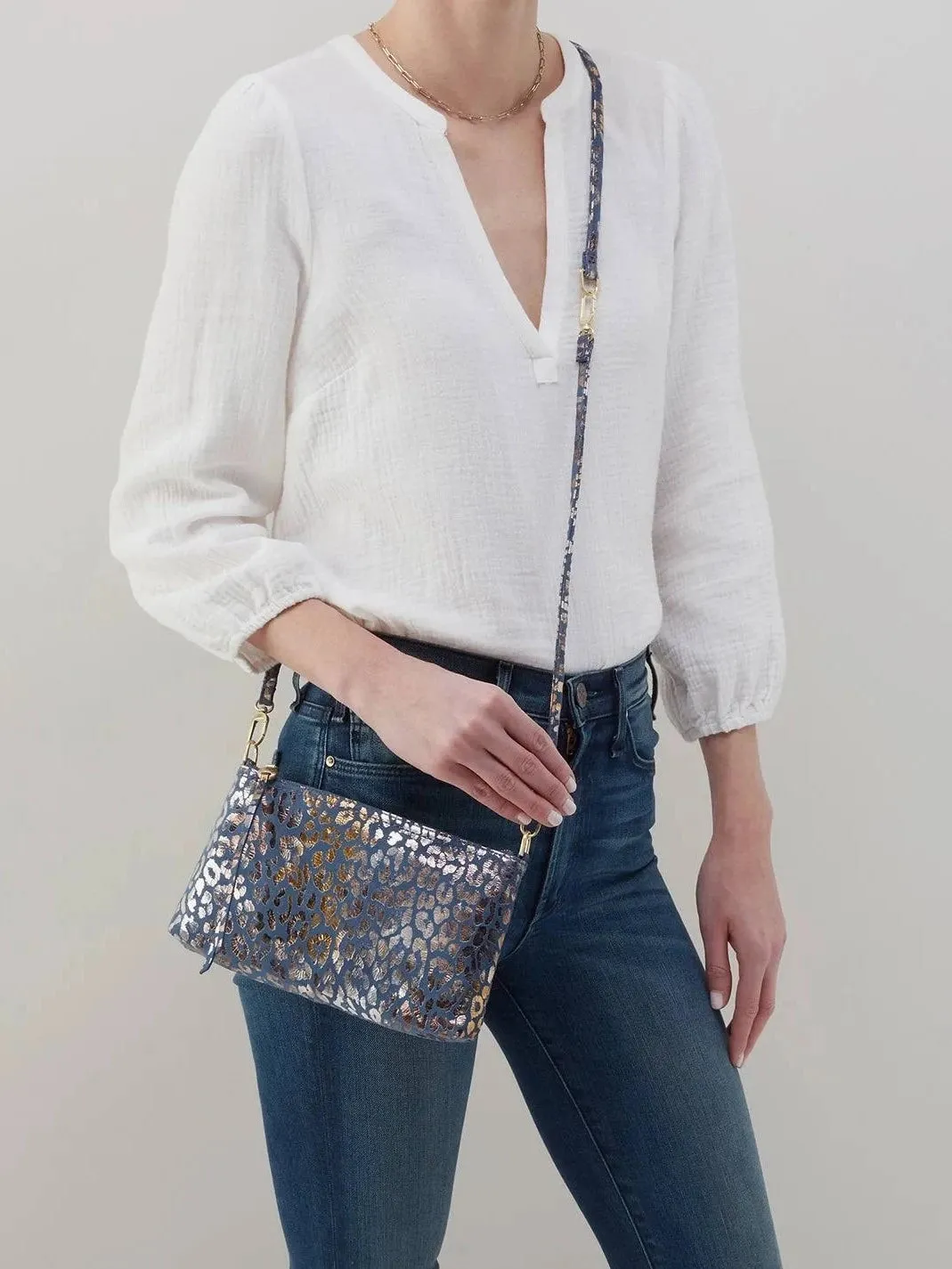 HOBO Darcy Crossbody: Printed Leather