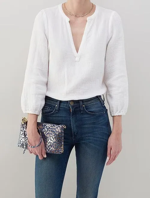 HOBO Darcy Crossbody: Printed Leather