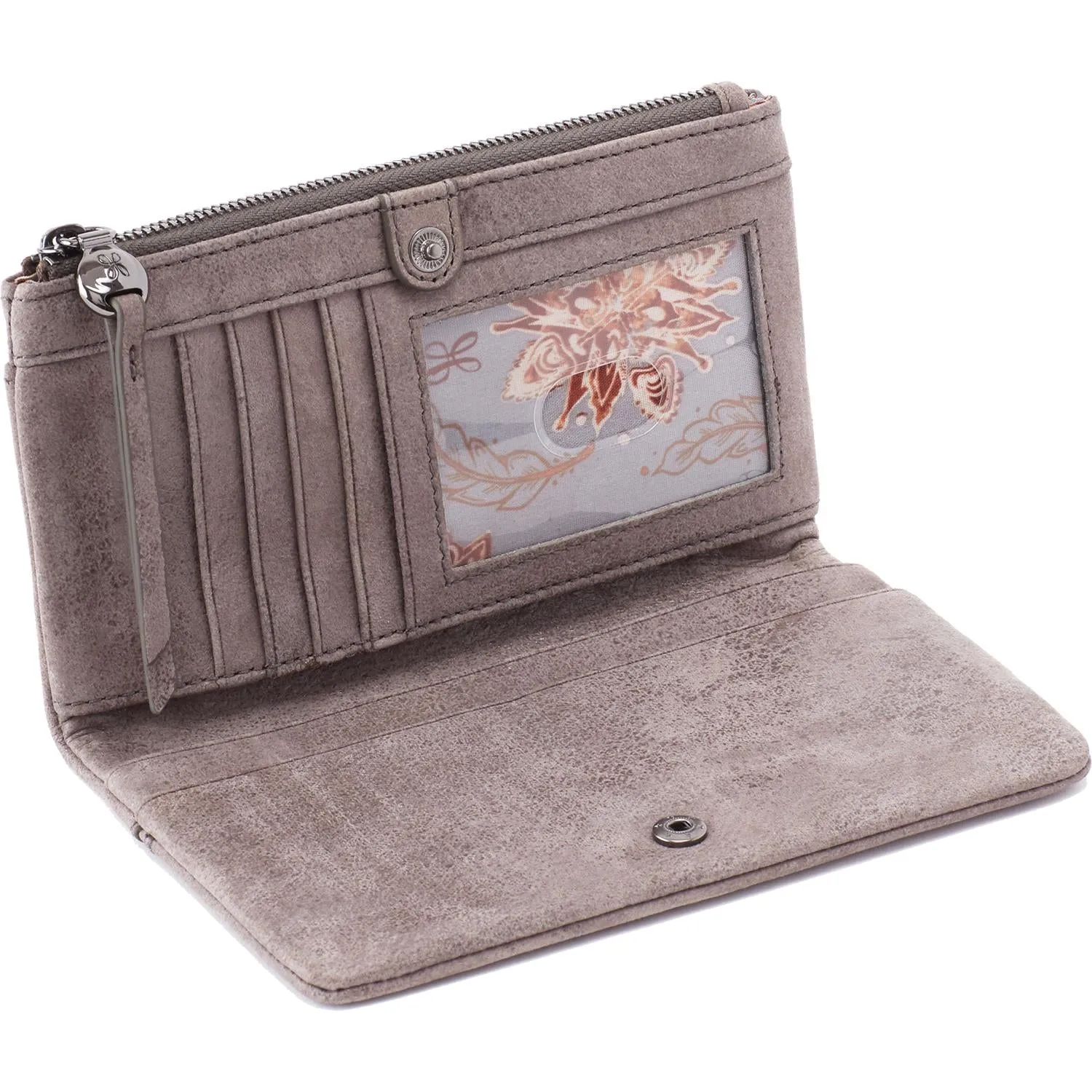 Hobo Haye Titanium Metallic Hide Leather