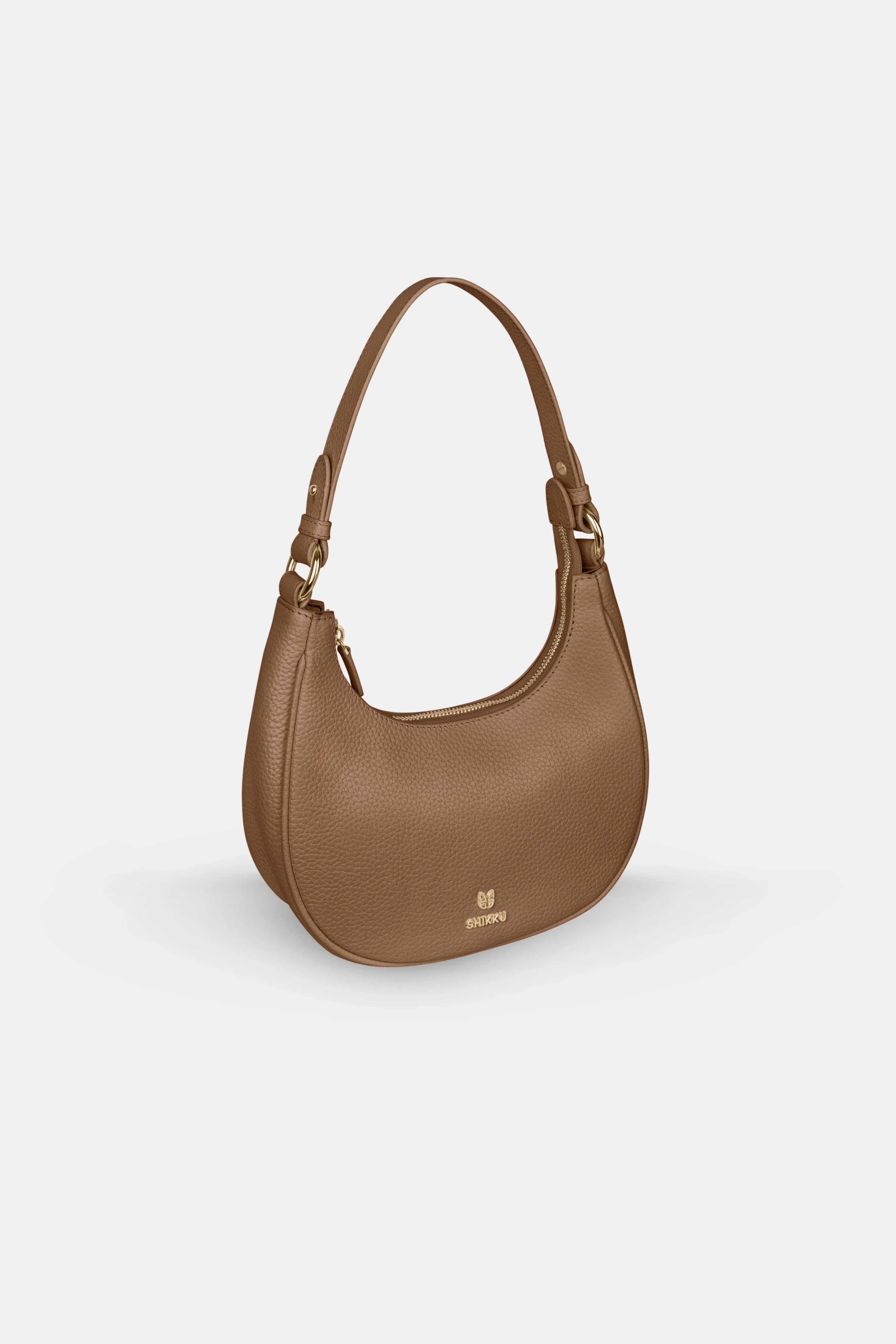Hobo Leather Bag - Tabac Brown