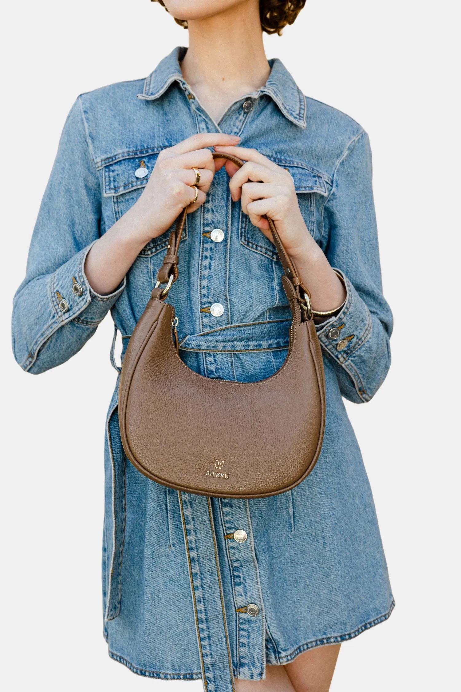 Hobo Leather Bag - Tabac Brown