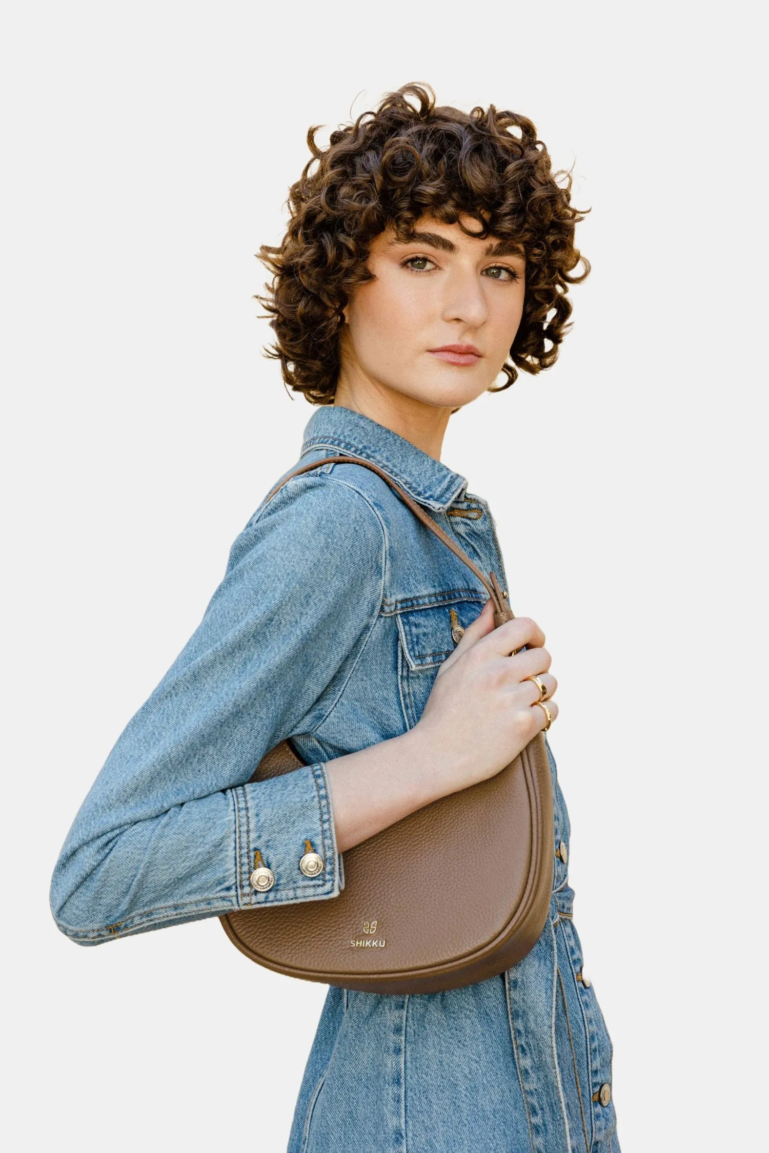 Hobo Leather Bag - Tabac Brown