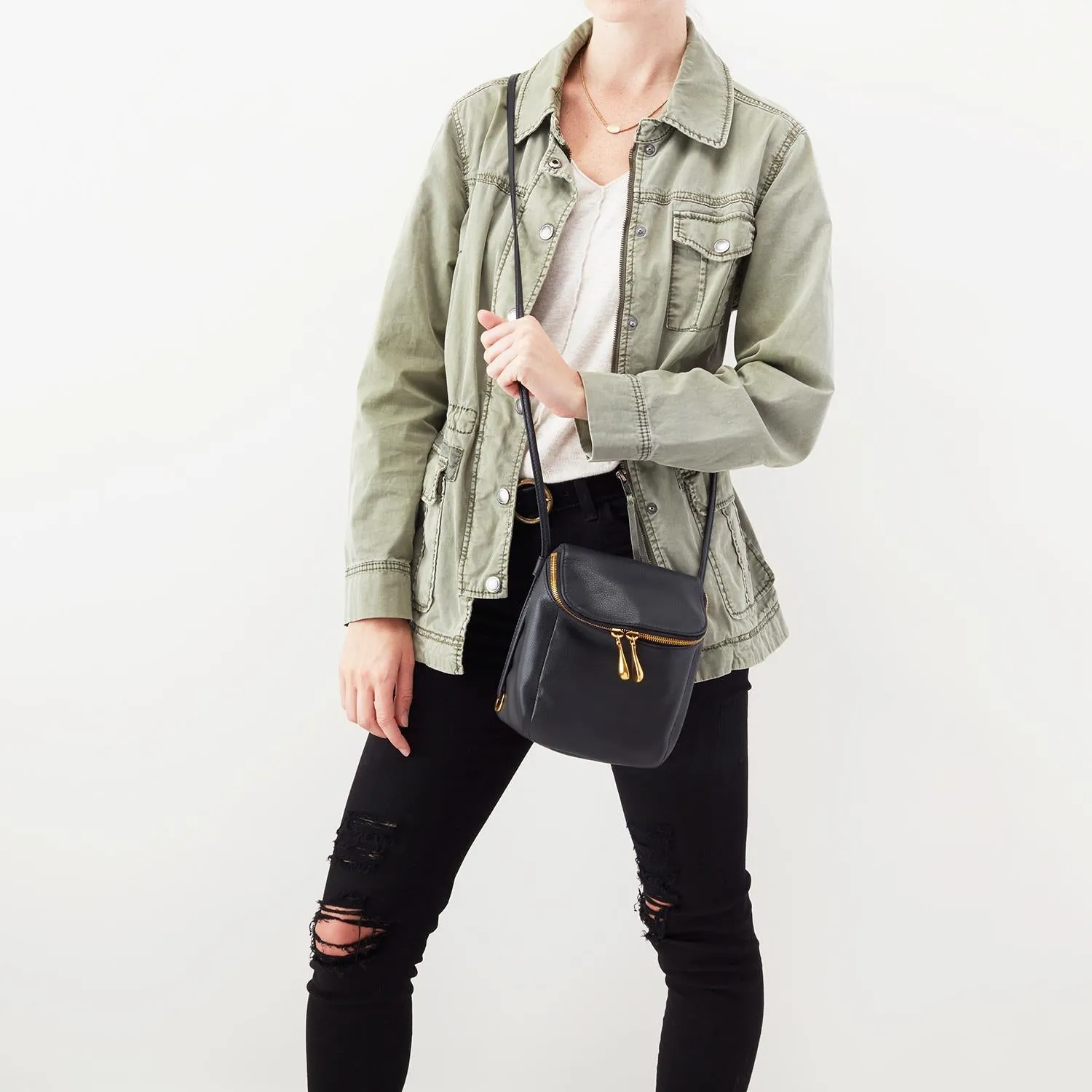 Hobo Stream Black Leather