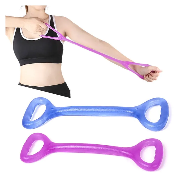 Home Workout Fitness Yoga Pull Rope Arm Back Puller(Purple)